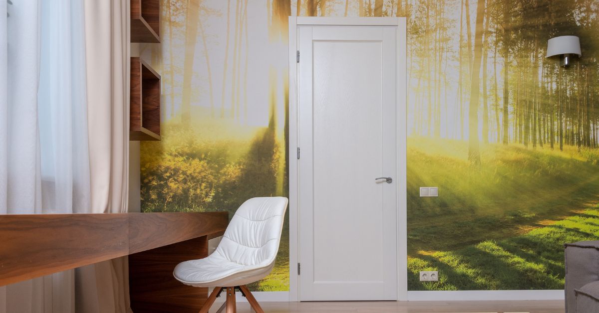 Værelse med natur tapet